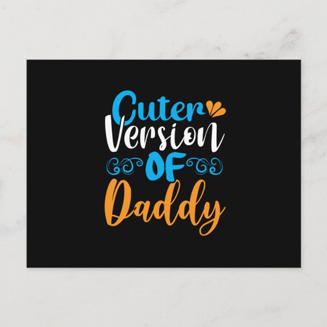 Postal Gifts Father | Cuter Version Of Daddy (Anverso)