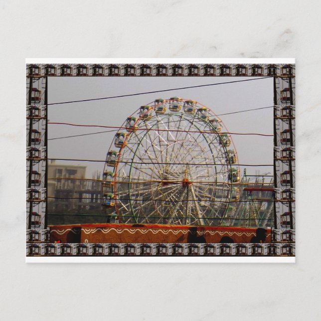 Postal Gigantes en rueda recorren los festivales de naves (Anverso)