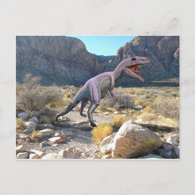 Postal Gigantosaurus Dinosaur (Anverso)