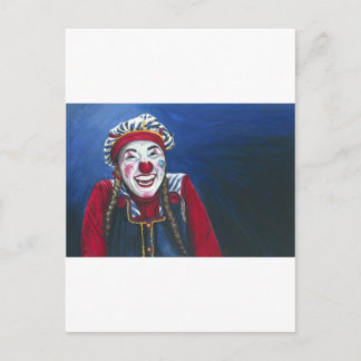 Postal Giggles the Clown Painting