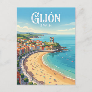 Postal Gijón, España