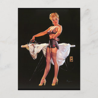 Postal Gil Elvgren ♡ Vintage pin up chica ♡