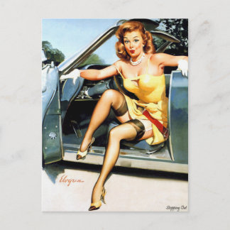 Postal Gil Elvgren ♡ Vintage pin up chica ♡