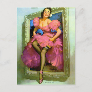 Postal Gil Elvgren ♡ Vintage pin up chica ♡