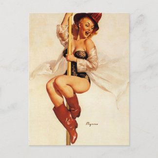 Postal Gil Elvgren ♡ Vintage pin up chica ♡