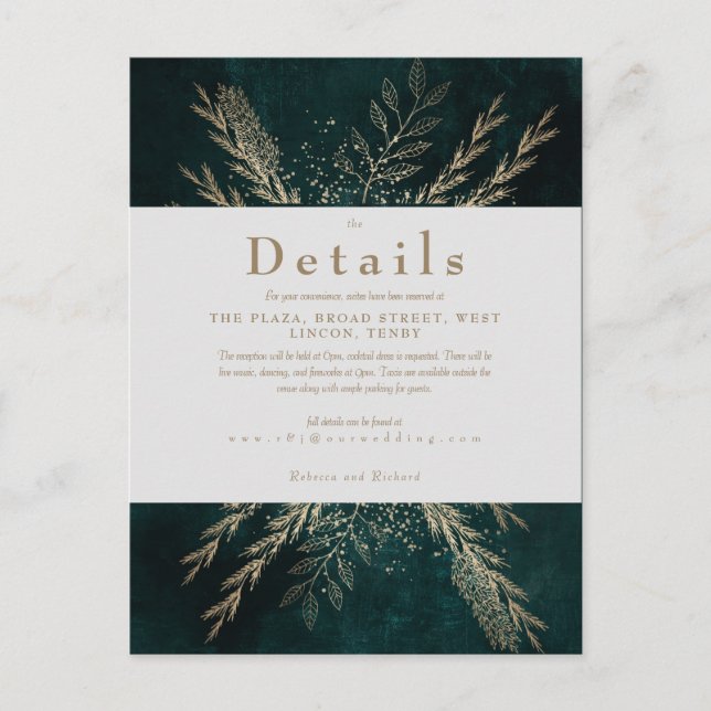 Postal Gilded Meadow (Anverso)