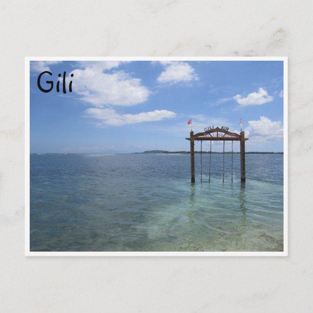 Postal gili air swing (Anverso)