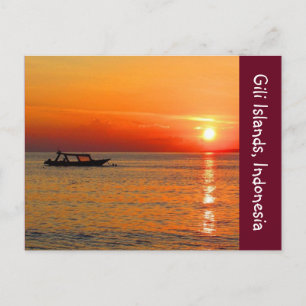 Postal gili indonesia sunrise