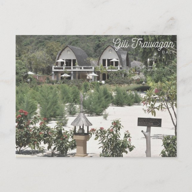 Postal Gili Trawagan - Bali (Anverso)
