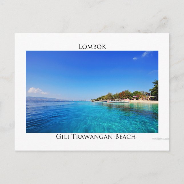 Postal Gili Trawangan, Lombok (Anverso)