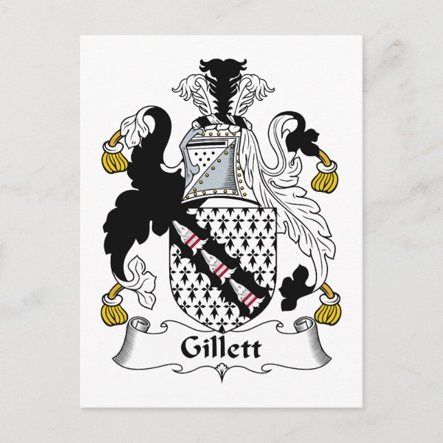 Postal Gillett Family Crest (Anverso)