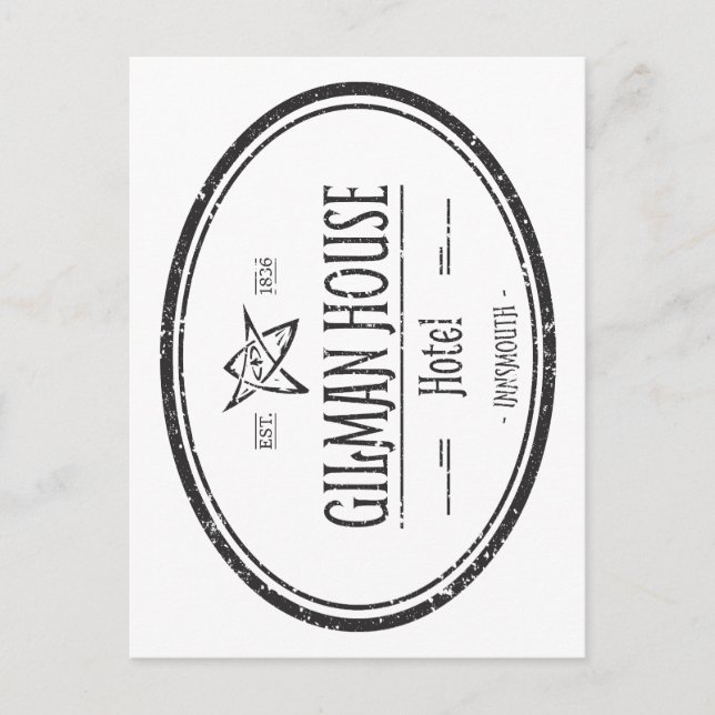 Postal Gilman House Innsmouth Lovecraftian (Anverso)