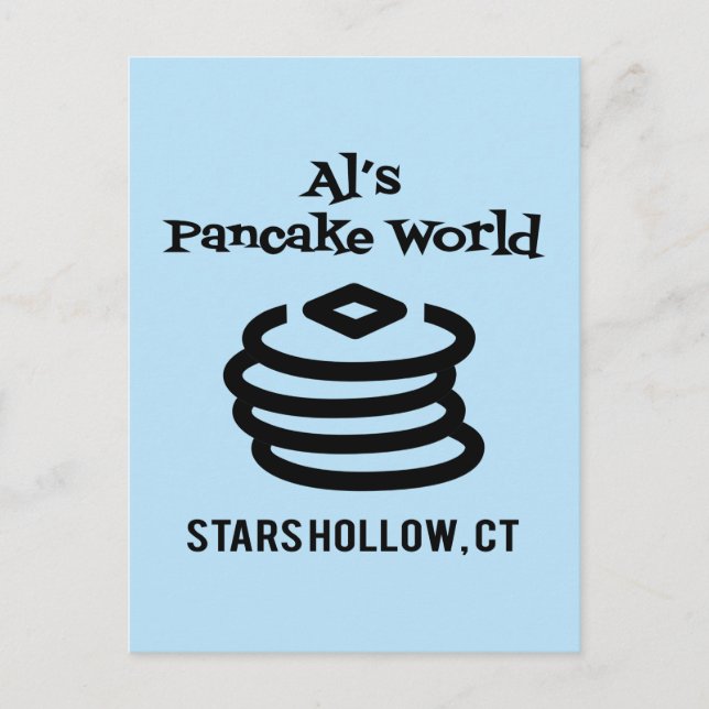 Postal Gilmore Girls | Al's Pancake World Logo (Anverso)
