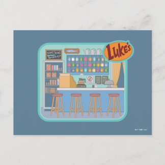 Postal Gilmore Girls | Gráfico de la Cafetería de Luke