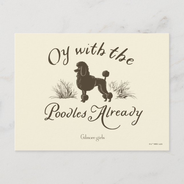 Postal Gilmore Girls | Oy With the PoodlesDesign (Anverso)