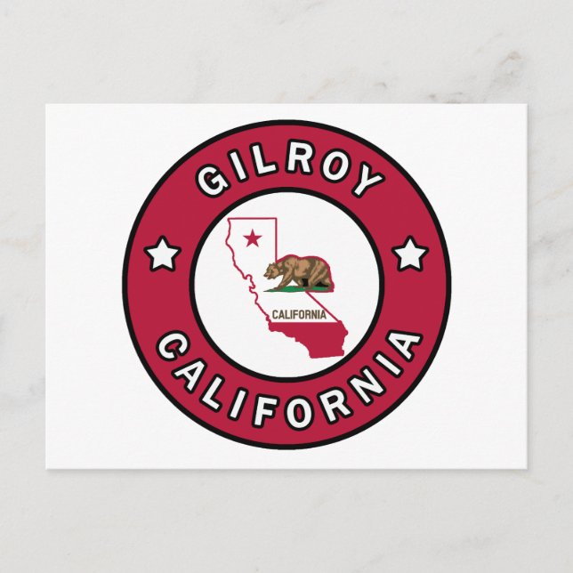 Postal Gilroy California (Anverso)
