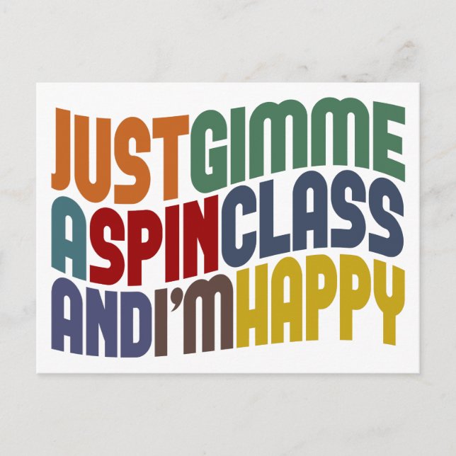 Postal Gimme A Spin Class (Anverso)