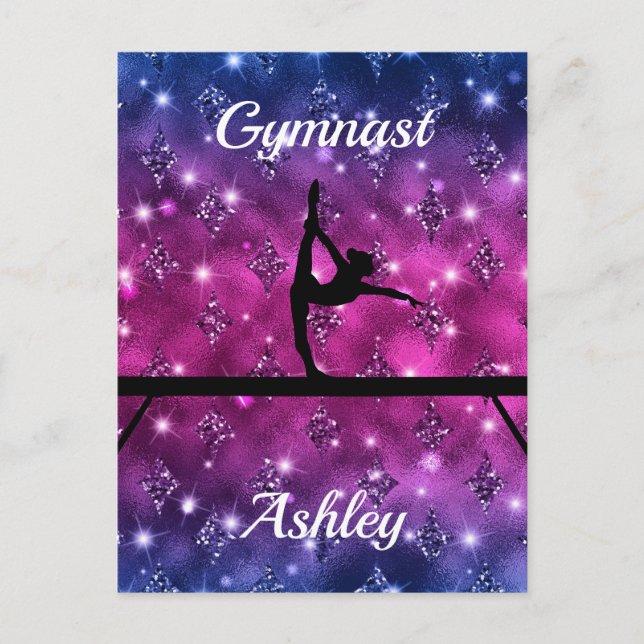 Postal Gimnasia Beam Glam (Anverso)