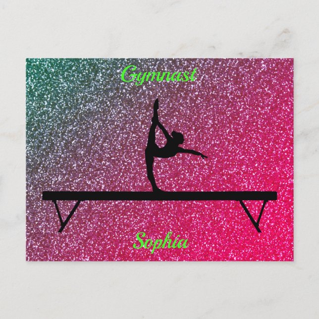 Postal Gimnasia Beam Watermelon Sparkle (Anverso)
