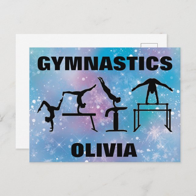 Postal Gimnasia Blue Glam (Anverso / Reverso)
