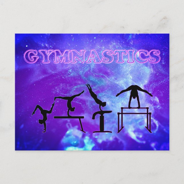 Postal Gimnasia Galaxia Gimnast Postcard (Anverso)