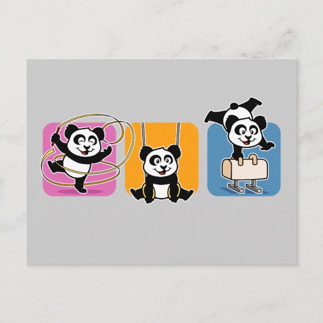 Postal Gimnasia Pandas (Anverso)