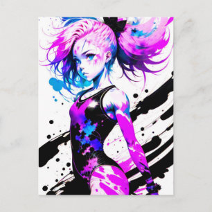 Postal Gimnasia Resumen Espíritu de la gimnasta