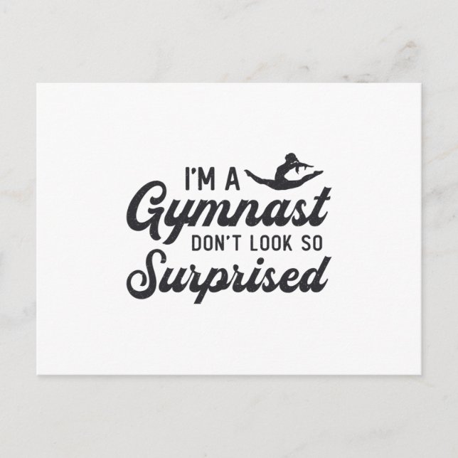Postal Gimnasia, soy gimnasta, no me sorprendas tanto (Anverso)