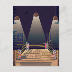 Postal Gimnasio de boxeo británico.