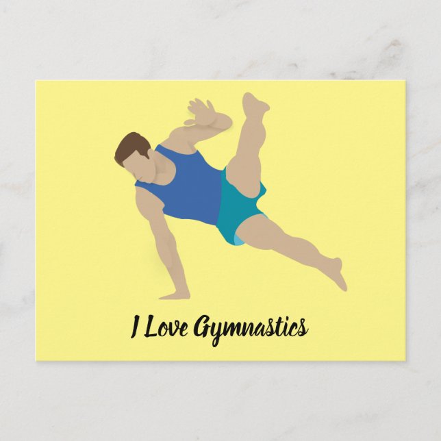Postal Gimnasta masculino (Anverso)