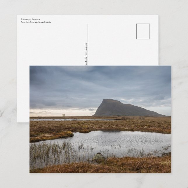 Postal Gimsoy Lofoten Noruega (Anverso / Reverso)
