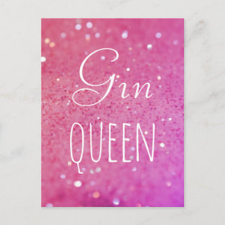 Postal Gin Queen Pink Bokecard