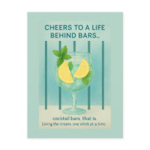 Gin Tonic Party Cocktail Birthday Greeting 