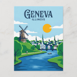 Postal Ginebra Illinois