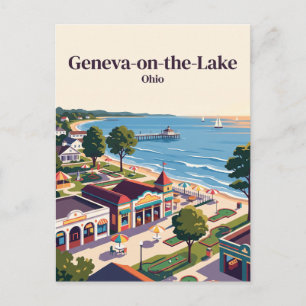 Postal Ginebra-sobre-el-Lago, Ohio