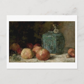 Postal Ginger Jar y manzanas, Vincent van Gogh