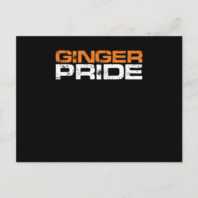 Postal Ginger Pride Red Hair Redhead Redheads Gift (Anverso)
