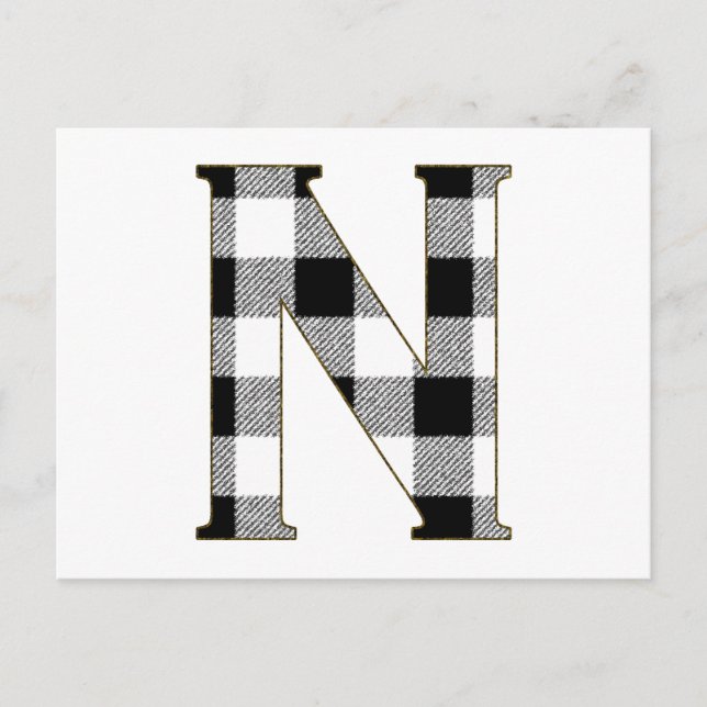 Postal Gingham Check N (Anverso)