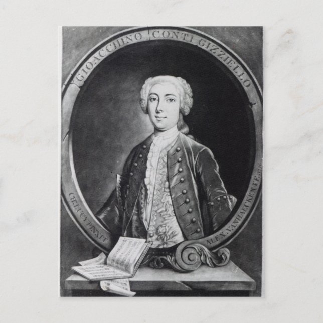 Postal Gioacchino Conti, "Gizziello", (Anverso)