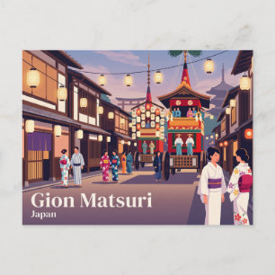 Postal Gion Matsuri Japón