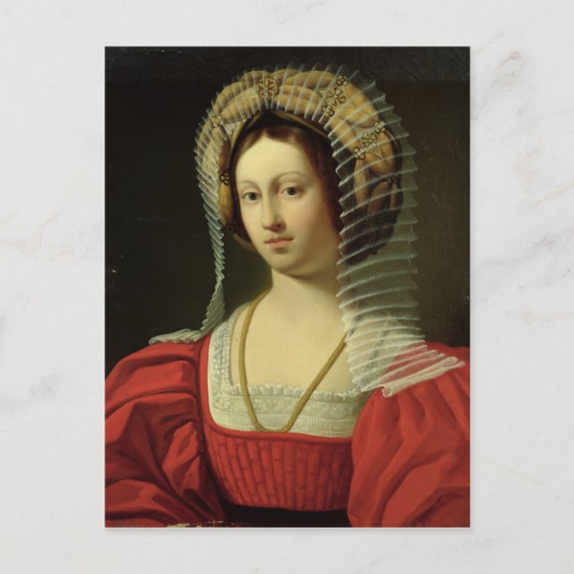 Postal Giovanna I Reina de Nápoles, 1842 (Anverso)