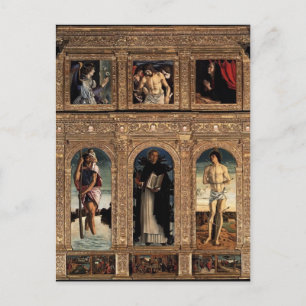 Postal Giovanni Bellini-Polyptych de San Vincenzo Ferreri