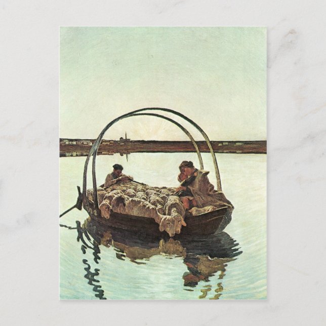 Postal Giovanni Segantini - avenida Maria (Anverso)