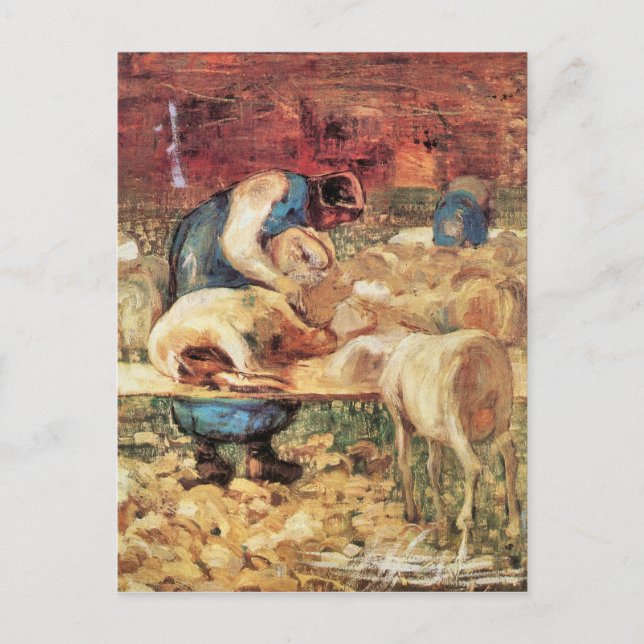 Postal Giovanni Segantini - Sensación (Anverso)