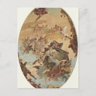 Postal Giovanni Tiepolo: Transporte de la Casa Santa