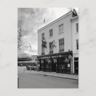 Postal Gipsy Moth Postcard, Greenwich London UK