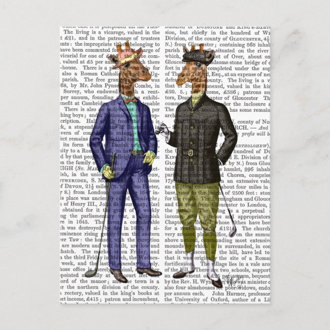 Postal Girafas de golf 2 (Anverso)