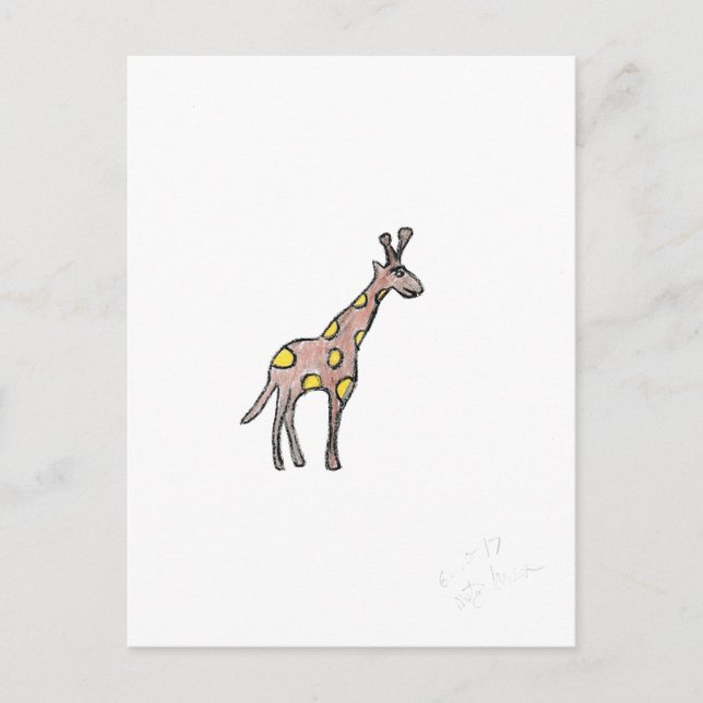 Postal Giraffe (Anverso)