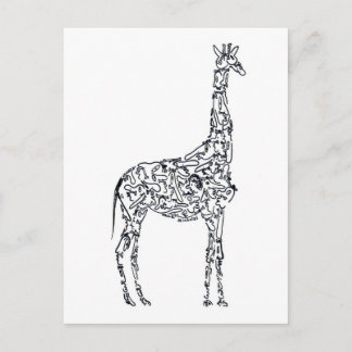 Postal GIRAFFE AFRICANO por NICHOLAS