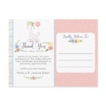Giraffe Baby Shower Cute Floral Gracias Foto